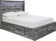 Signature Design by Ashley® Baystorm 2-Piece Gray Full Storage Panel Bed Set-1