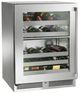 Perlick® Marine Stainless Steel 24" Dual Zone Glass Door Wine Reserve-0