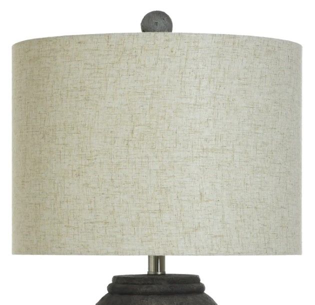 Stylecraft Poly Gunmetal Table Lamp -3
