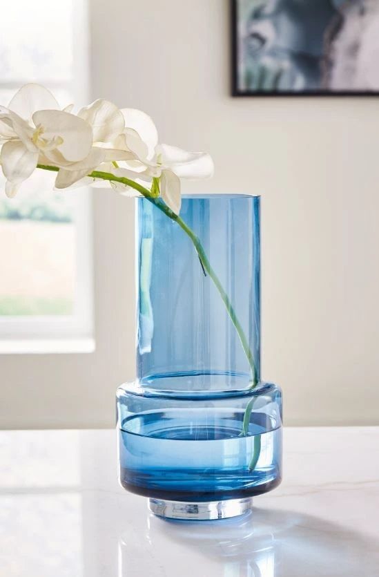 Signature Design by Ashley® Bealen Dark Blue 13" Vase-1
