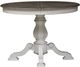 Liberty Furniture Magnolia Manor 5-Piece Antique White/Weathered Bark Pedestal Dining Set-2