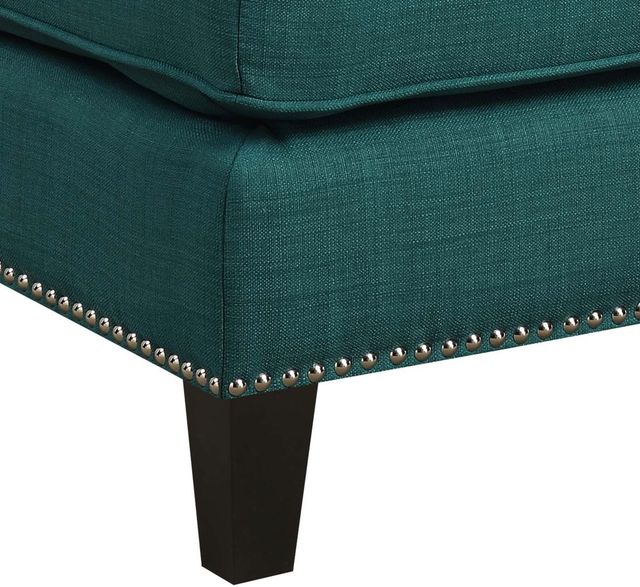 Elements International Erica Heirloom Teal Ottoman-3