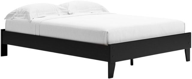 Signature Design by Ashley® Finch Black Queen Platform Bed-0