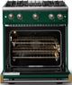 Viking® 5 Series 30" Ivy Pro Style Gas (NG) Range with Brushed Brass Trim-1