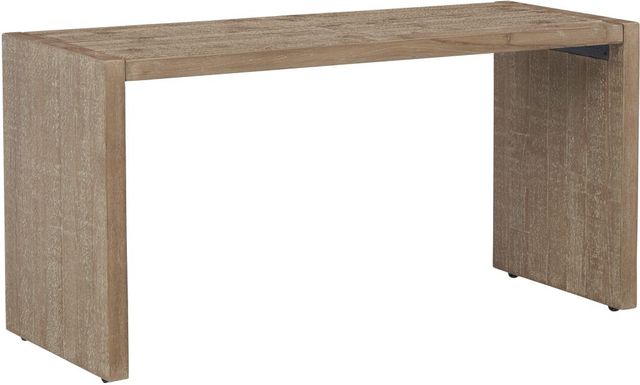 Signature Design by Ashley® Waltleigh Distressed Brown Over Ottoman Table-0