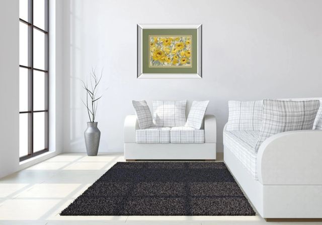 Classy Art Yellow Roses By Silvia Vassileva Mirror Framed Wall Art-2