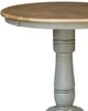 John Thomas Furniture® Dining Essentials Hickory 30" Round Dining Table with Stone Traditional Pedestal Extensions-1