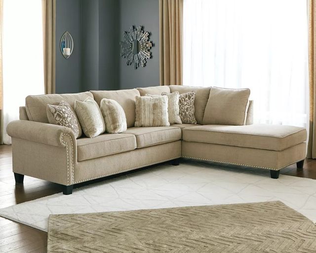 Signature Design by Ashley® Dovemont 2-Piece Putty Right-Arm Facing Sectional and Chaise-3