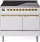 Ilve® Nostalgie II Series 40" White Pro Style Induction Range-0