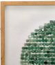 A & B Home Elos 2-Piece Green/Ivory Velvet Stone Shadow Boxes Wall Decor Set-3