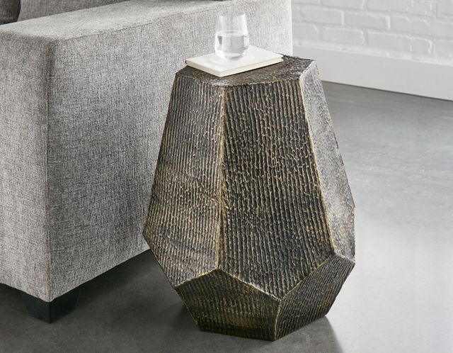 Steve Silver Co. Donato Oil Rubbed Brass End Table-1