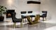 Furniture of America® Portanova 2-Piece Black/Gold Side Chair Set-1
