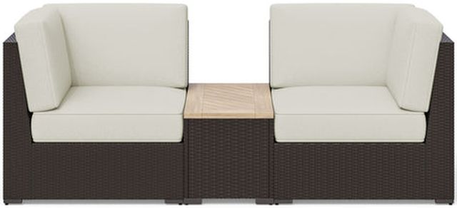 homestyles® Palm Springs 3-Piece Brown Outdoor Chair Pair and Storage Table-0