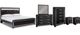 Signature Design by Ashley® Kaydell 6-Piece Black King Upholstered Panel Bedroom Set-0