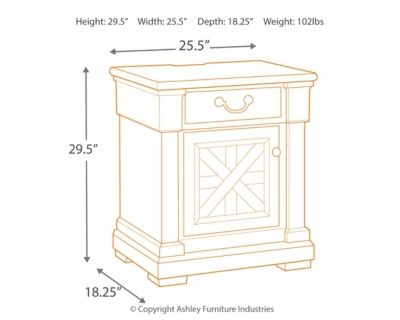 Signature Design by Ashley® Bolanburg Two-Tone Nightstand-3