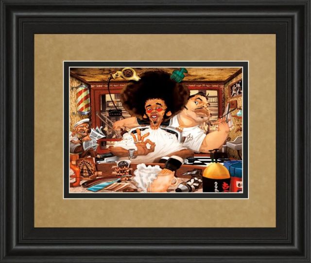 Classy Art The Barber’s Shop by Adam Perez Framed Print Wall Art-1
