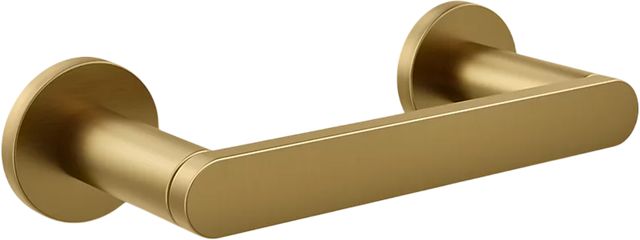 KOHLER® Composed® Vibrant Brushed Moderne Brass Pivoting Toilet Paper Holder-0