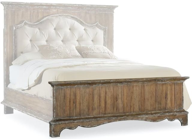 Hooker® Furniture Chatelet Caramel Froth Queen Upholstered Mantle Panel Bed-2