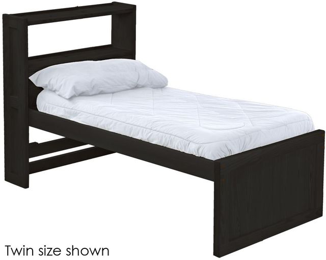 Crate Designs™ Furniture Espresso Twin Captain's Youth Bookcase Bed-0