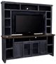 aspenhome® Eastport Drifted Black 84" Console and Hutch-0