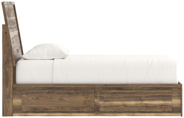 Signature Design by Ashley® Zadilyn Brown Twin Panel Storage Bed-2