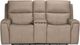 Flexsteel® Jarvis Parchment Power Reclining Loveseat with Console and Power Headrests-1