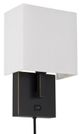 Cal® Lighting & Accessories Oberlin Dark Bronze/White Wall Lamp-0