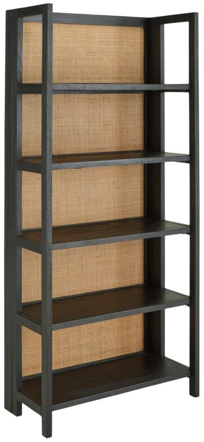 Signature Design by Ashley® Abyard Black/Natural Bookcase-0