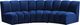 Meridian Furniture Infinity 3-Piece Navy Velvet Modular Sectional-0