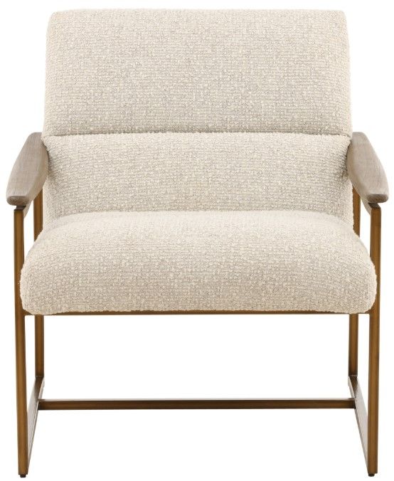 Dovetail Furniture Rue Baby Cream/Brown Occasional Chair-1