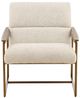 Dovetail Furniture Rue Baby Cream/Brown Occasional Chair-1
