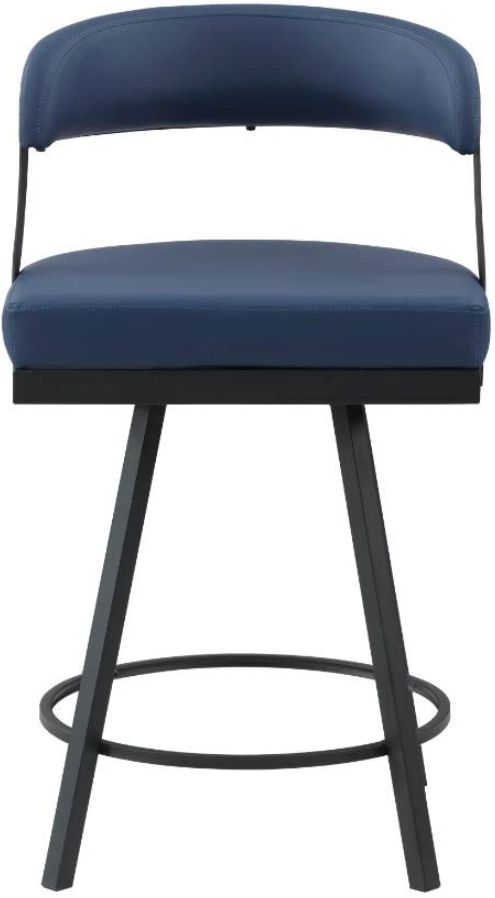 Homelegance® Crowley Blue Counter Swivel Chair-2