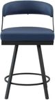 Homelegance® Crowley Blue Counter Swivel Chair-2