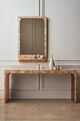 Caracole® Cabaret Caracole Classic Mappa Burl/Rouge Red Console Table-4
