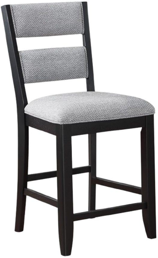Crown Mark Frey Black/Gray Counter Stool-0