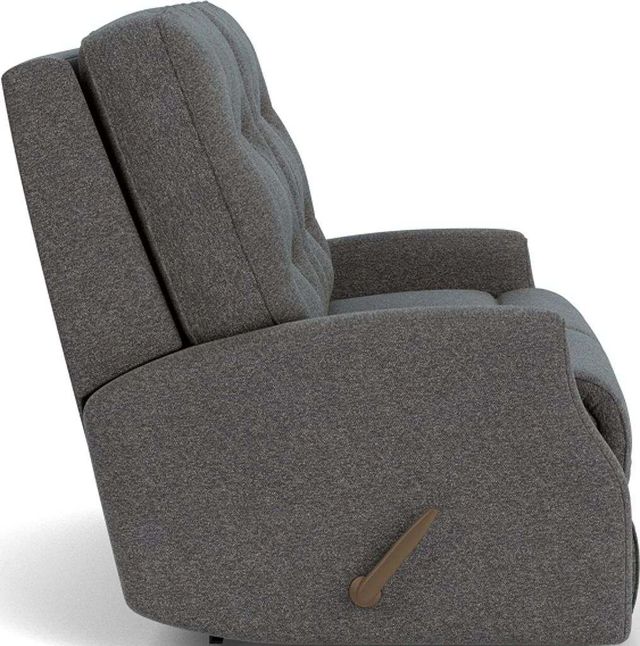 Flexsteel® Devon Gray Storm Reclining Loveseat-2