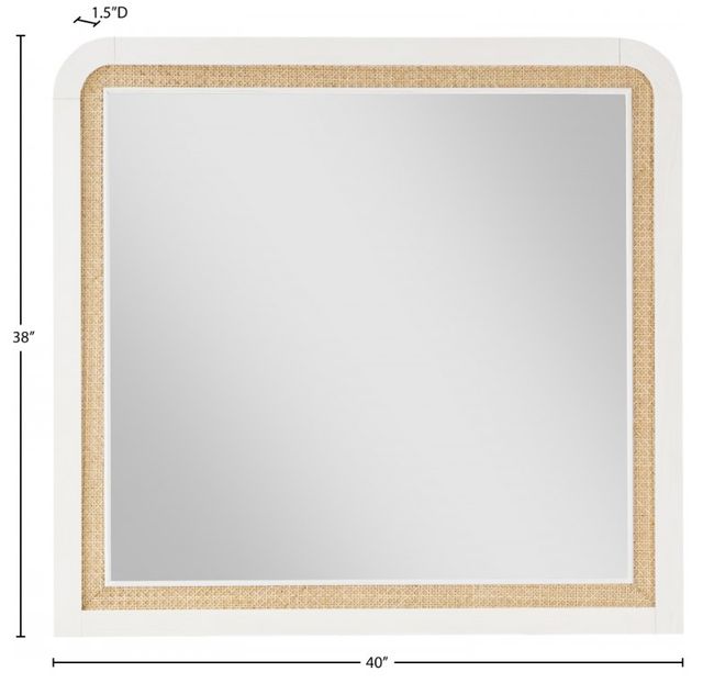 Meridian Furniture Siena Off-White Mirror-3
