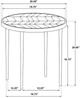 Coaster® Hayden Black/Natural Mango Side Table-3