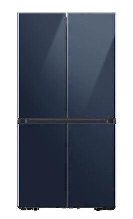 Samsung 29.0 CF Custom Panel French Door Refrigerator - Navy Steel