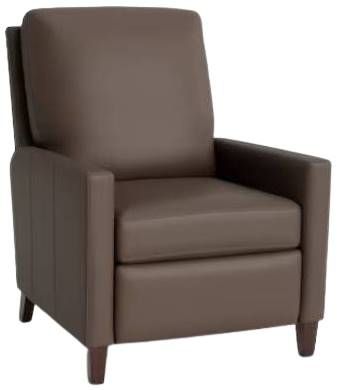 Bassett® Furniture Customizable Trevor Leather Track Arm Recliner-0