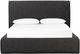 Four Hands Quincy Lisbon Charcoal Queen Upholstered Panel Bed-1
