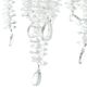 A & B Home Clear/Gold Chandelier with Strands and Droplet-3