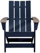 Signature Design by Ashley® Mabry Shores Driftwood/Navy Blue Aluminum Outdoor Adirondack Chair-2