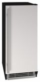 U-Line® Stainless Steel 15" Reversible Hinge Ice Maker-0