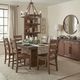 Sunny Designs™ Boise Square Tobacco Leaf Dining Table with Buckskin Storage Base-1