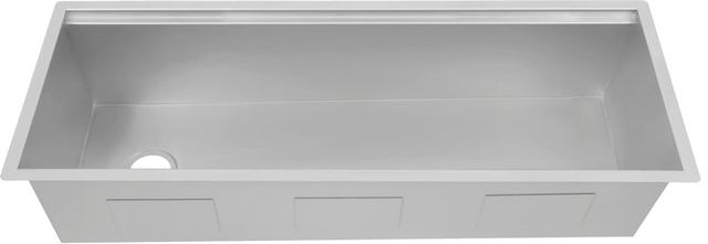 ZLINE Garmisch 45" Satin Stainless Steel Undermount Single Bowl Kitchen Sink with Bottom Grid and Accessories-3