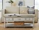 Null Furniture Surfside Ocean Gray Large Rectangular Cocktail Table with Storm Gray Base-2
