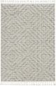 KAS Rugs Willow Ivory/Gray Geo 5'x8' Area Rug-0