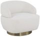 Fairfield® Customizable Jasper Swivel Chair with Bright Brass Base-0