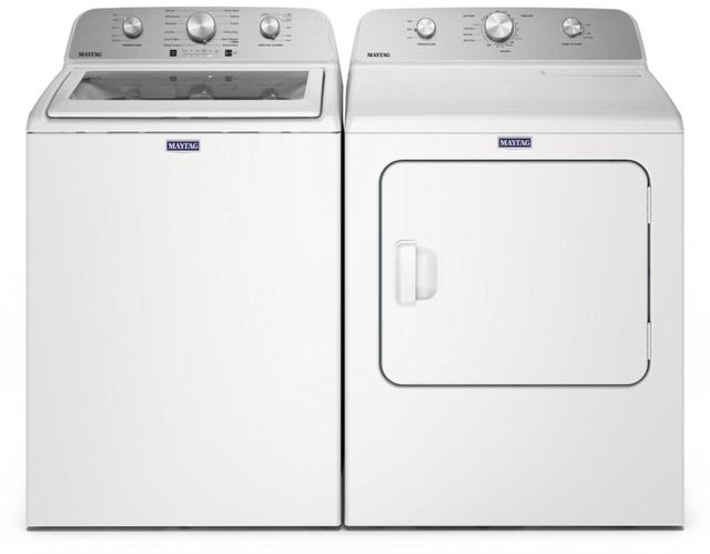 Maytag® White Top Load Washer & Electric Dryer Laundry Pair-0